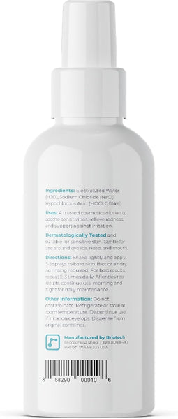 Briotech Topical Skin Spray Hypochlorous Acid Spray 4oz/120ml