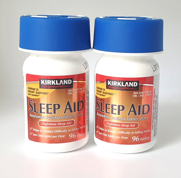 Kirkland Signature Sleep Aid Australia Doxylamine Succinate 25 Mg 96/192/384 tablets Expiry Date 05/2028