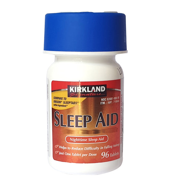Kirkland Signature Sleep Aid Australia Doxylamine Succinate 25 Mg 96/192/384 tablets Expiry Date 05/2028