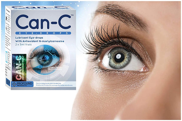 CAN-C Eye Drops for Cataract Lubricant Eyedrops with Antioxidant N-Acetylcarnosine 2x5ml Vials NEW STOCK ARRIVING END OF OCTOBER, ONLY ORDER IF YOU ARE HAPPY TO WAIT