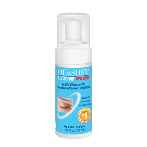 Ocusoft Lid Scrub Plus Foaming Eyelid Cleanser 50ml Eyelid Cleanser for Moderate-Severe Condition