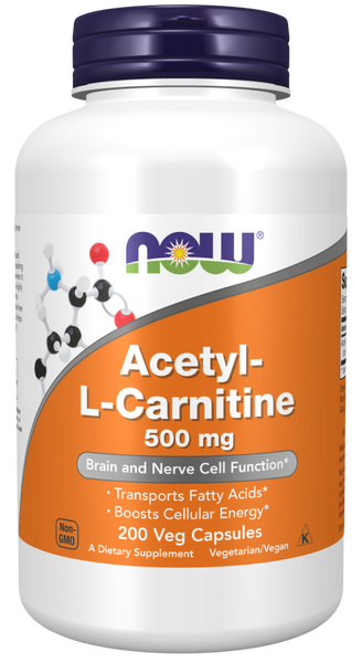 Now Foods Acetyl-L-Carnitine 500 mg Veg Capsules