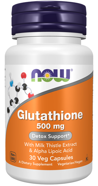 Now Foods Glutathione 500 mg 30 Veg Capsules