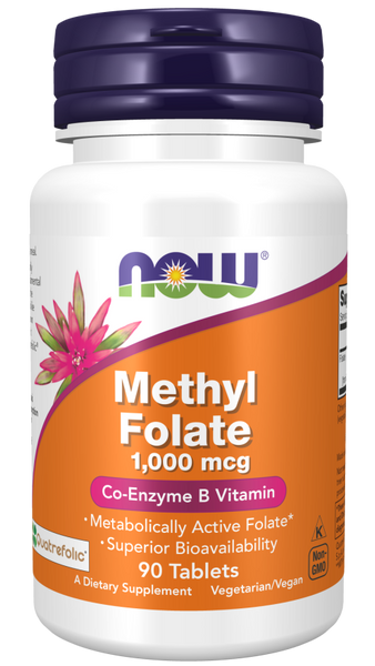 Now Foods Methyl Folate 1,000 mcg 90 Tablets
