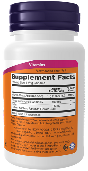 Now Foods Vitamin C-1000 Veg 250 Capsules