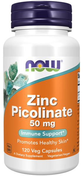 Now Foods Zinc Picolinate 50 mg 120 Veg Capsules