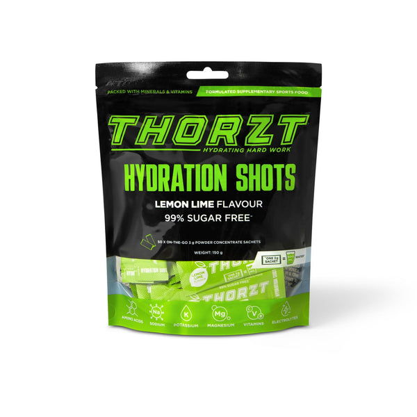 Thorzt Sugar Free Hydration Drink Solo Shots – Lemon Lime | 50 Sachets