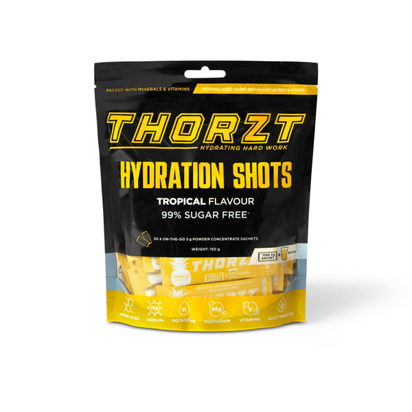 Thorzt 99% Sugar Free Hydration Shots – Tropical | 50 Sachets
