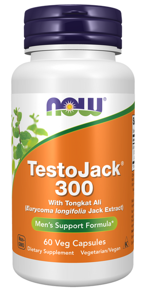 Now Foods TestoJack 300 with Tongkat Ali 60 Veg Capsules