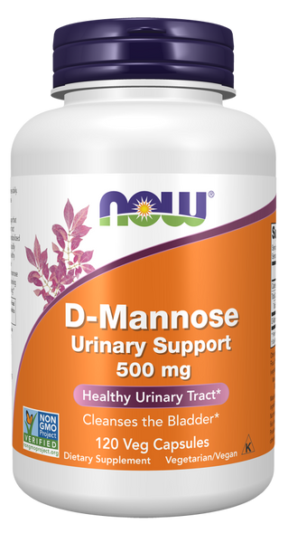 Now Foods D-Mannose Urinary Support 500 mg 120 Veg Capsules