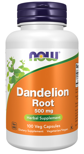 Now Foods Dandelion Root 500 mg 100 Veg Capsules