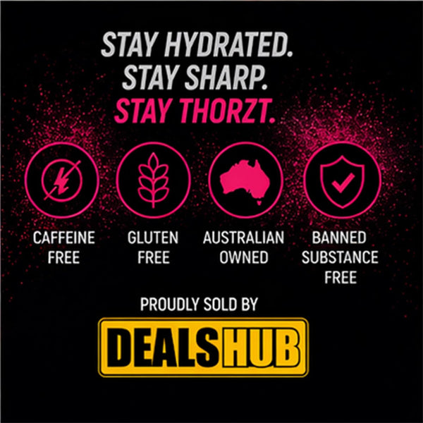 Thorzt Sugar Free Hydration Drink Solo Shots – Wild Berry | 50 Sachets