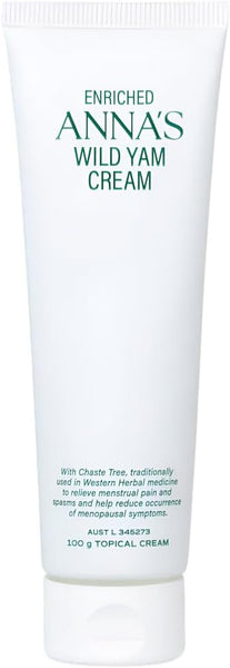 ANNA'S Wild Yam Cream 100g with Chaste Tree, Aloe Vera & Vitamin E