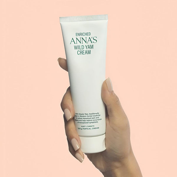 ANNA'S Wild Yam Cream 100g with Chaste Tree, Aloe Vera & Vitamin E