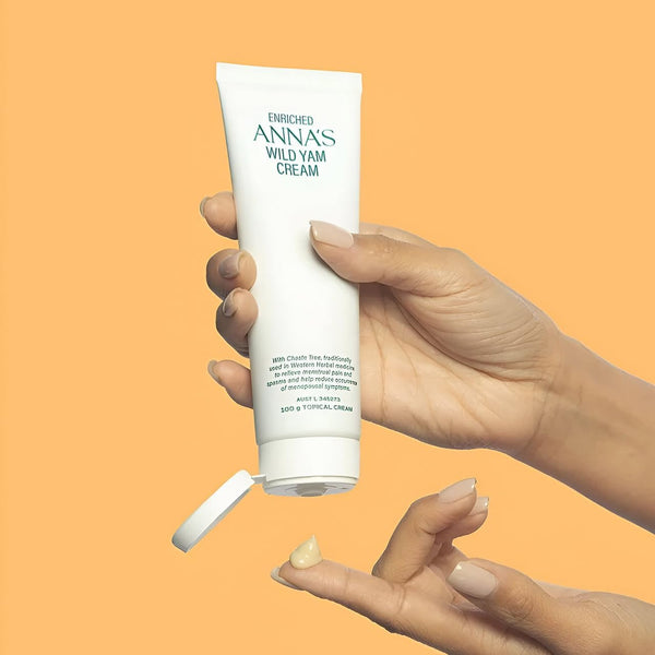 ANNA'S Wild Yam Cream 100g with Chaste Tree, Aloe Vera & Vitamin E