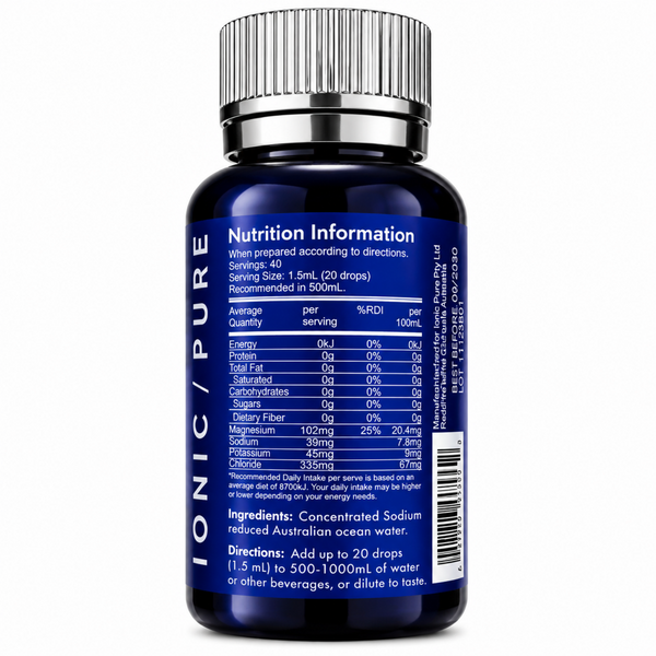 Aussie Trace Minerals Hydration Drops 60mL – Ionic Trace Minerals & Ocean Electrolytes