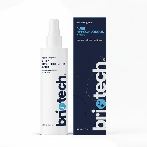 BRIOTECH Pure Hypochlorous Acid Spray Cleanser 120ml Alcohol & Fragrance Free