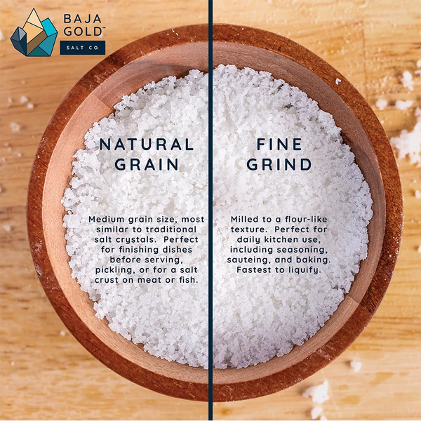 Baja Gold Signature Mineral Sea Salt - Fine Grind 454g, 300+servings