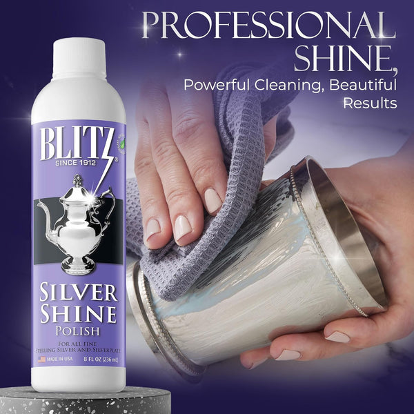 Blitz Silver Shine Polish Non-Toxic Environmentally Safe 236ml