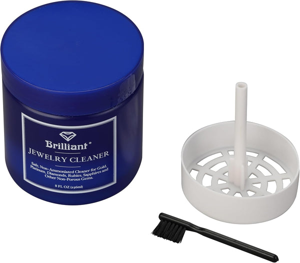 Brilliant Jewellery Cleaner with Cleaning Basket and Brush 236ml