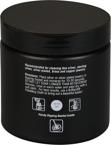 Brilliant Silver Jewellery Cleaner with Cleaning Basket 240ml
