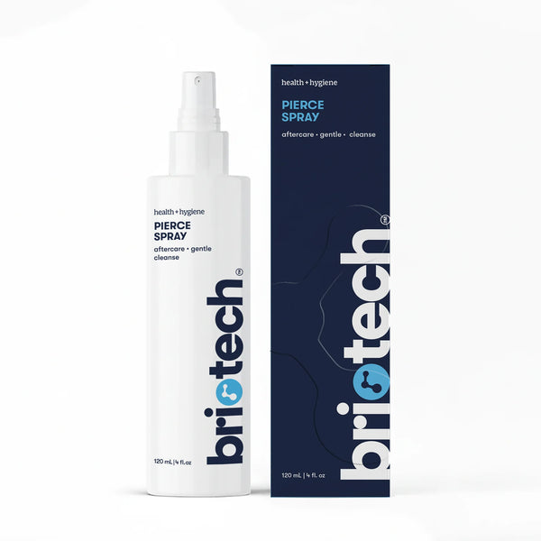 BRIOTECH Pierce Spray Hypochlorous Acid Piercing Aftercare Cleanser 120ml