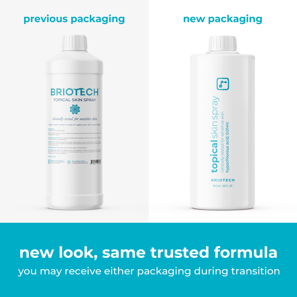 Briotech Topical Skin Spray Hypochlorous Acid Spray Refill Bottle 950ml/320z