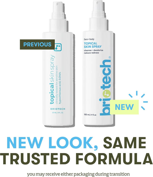 Briotech Topical Skin Spray Hypochlorous Acid Spray Refill Bottle 950ml/32oz