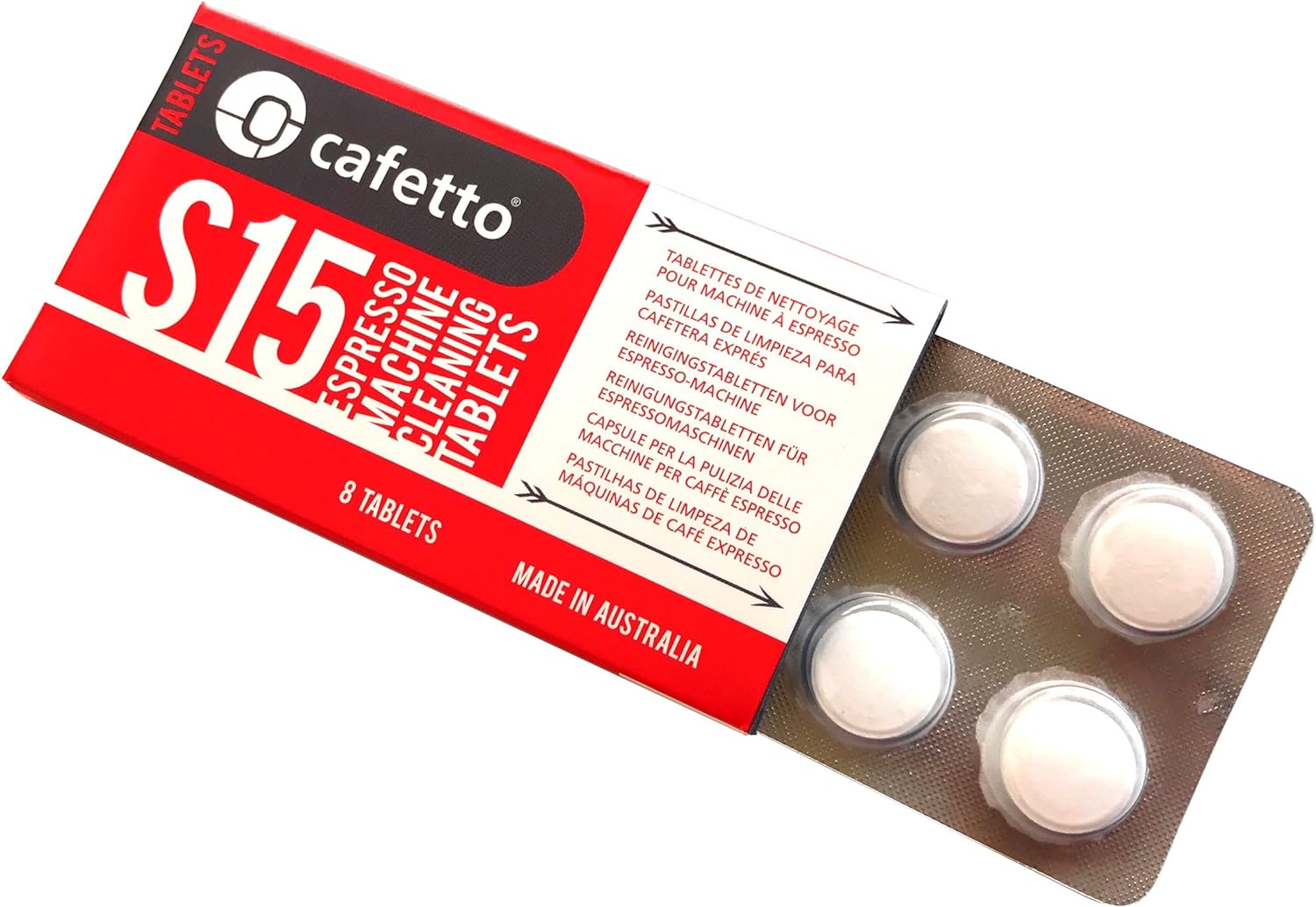 Cafetto S15 Espresso Machine Cleaning Tablets