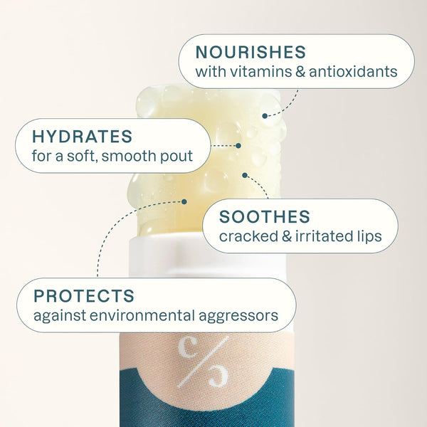 Cliganic Organic Lip Balm Set (6 Flavors) Rainforest Fresh- 100% Natural Hydrating, Moisturizing for Dry Cracked Lips