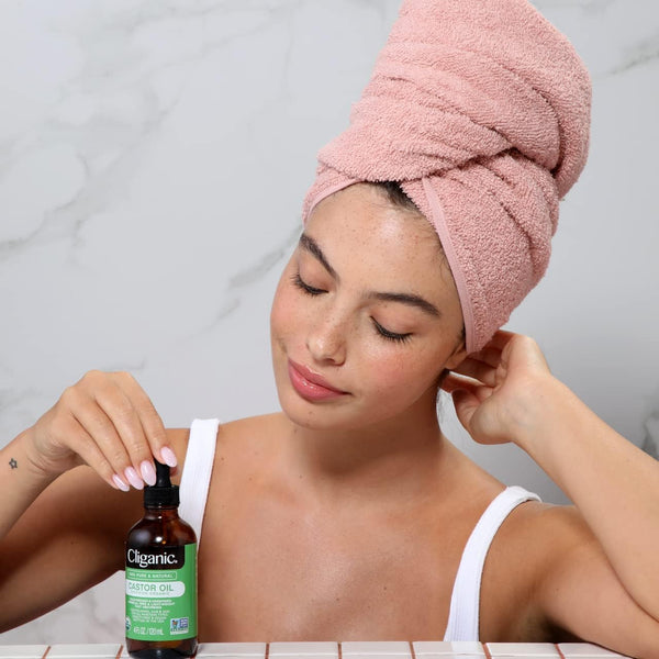 Cliganic Certified Organic, Cold Pressed, Non-GMO Castor Oil, Skin & Hair Oil 30ml