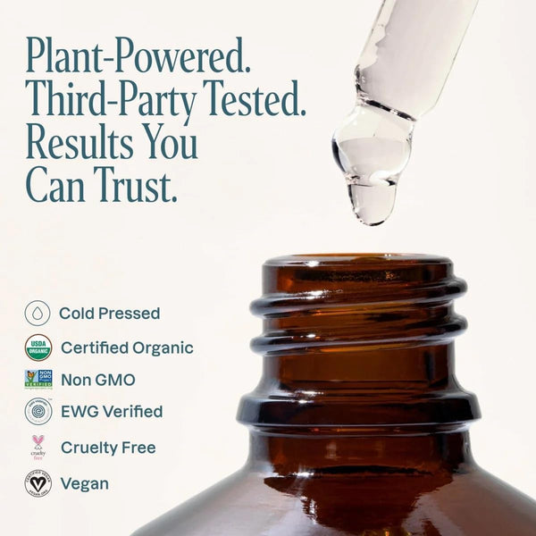 Cliganic Certified Organic, Cold Pressed, Non-GMO Castor Oil, Skin & Hair Oil 30ml
