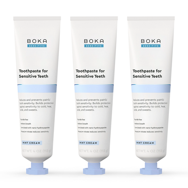 BOKA Mint Coconut Cream Nano-Hydroxyapatite Toothpaste for Sensitive Teeth (113g)