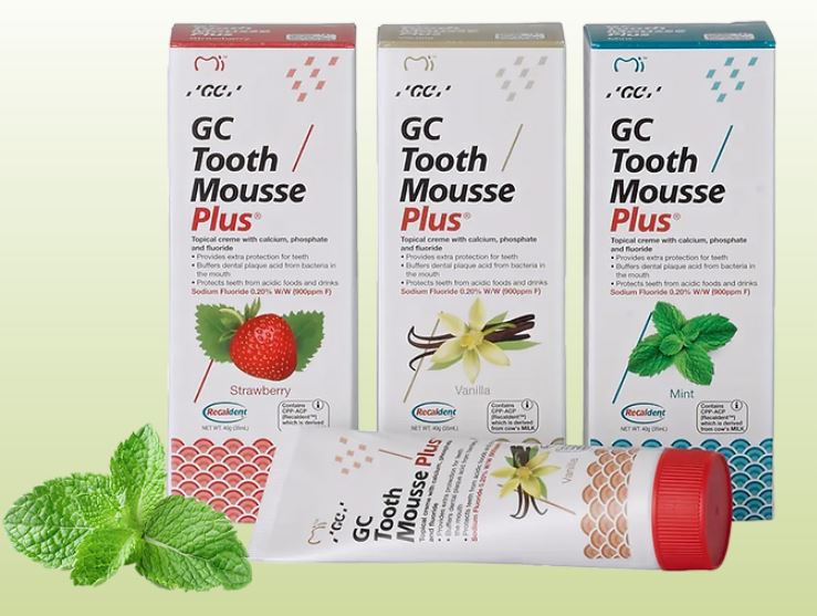 GC Tooth Mousse Plus Mint/ Strawberry/ Vanilla 40g