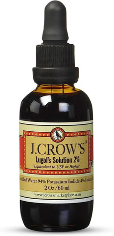 J.Crow's Lugol's Solution Iodine 2%