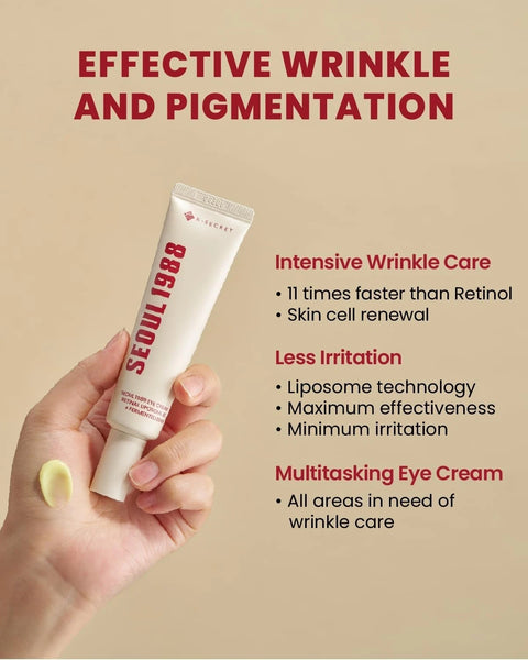K-SECRET SEOUL 1988 Eye Cream 30ML : Retinal Liposome 4% + Fermented Bean 30ml