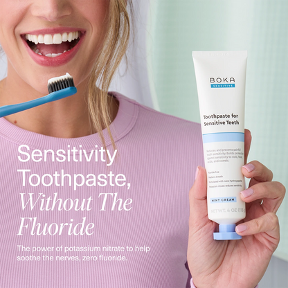 BOKA Mint Coconut Cream Nano-Hydroxyapatite Toothpaste for Sensitive Teeth (113g)