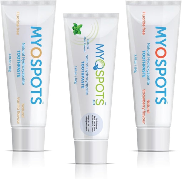 Myospots Natural toothpaste (with hydroxyapatite) Fluoride Free Natural Mint Flavour
