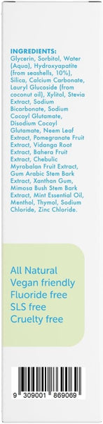 Myospots Natural toothpaste (with hydroxyapatite) Fluoride Free Natural Mint Flavour