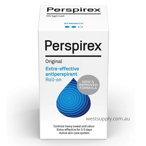 Perspirex Original Antiperspirant Roll-On 20ml, 3-5 Day Sweat & Odour Protection