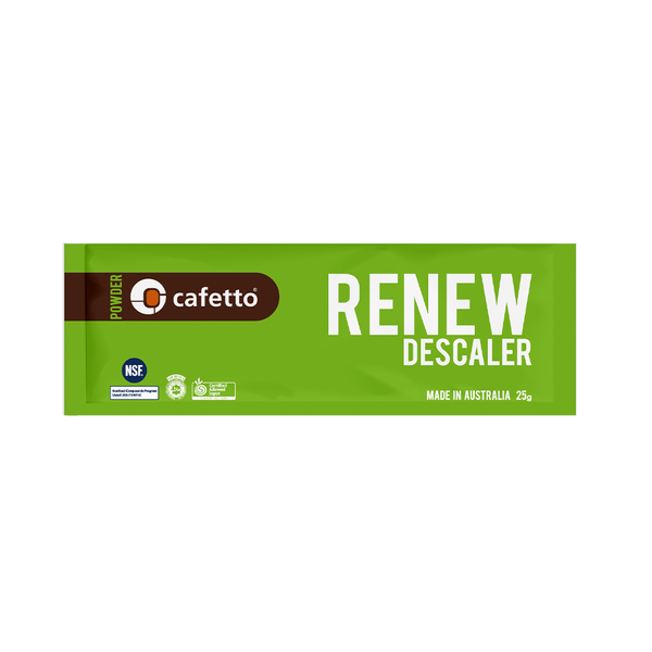 Cafetto Renew Descaler Sachets 25g x 6 Pack | Coffee Machine Descaler