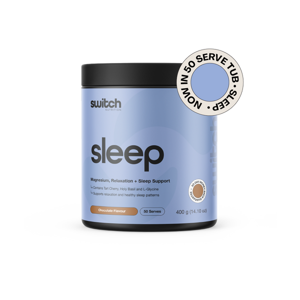 Switch Nutrition Sleep Magnesium Powder 400g 50 Serves Chocolate