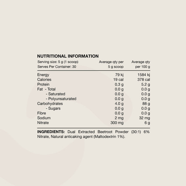 Switch Nutrition Beetroot Powder 30:1 Extract 150g 30 Serves