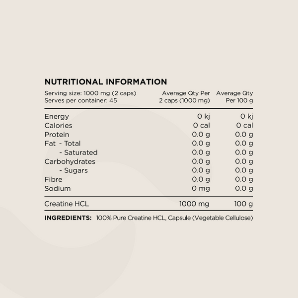 Switch Nutrition Creatine HCL 500mg Capsules