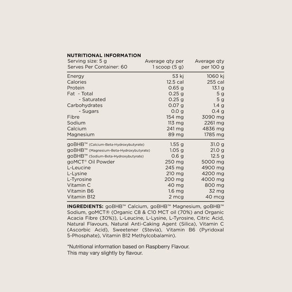 Switch Nutrition Keto Switch goBHB Ketones 150g Raspberry