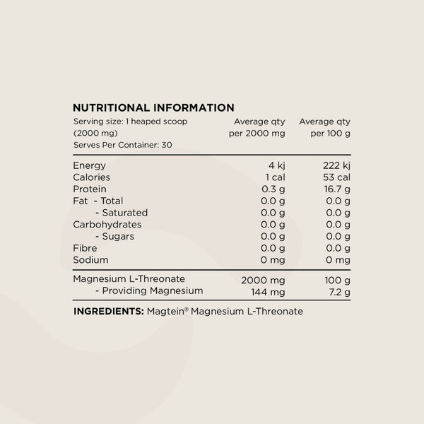 Switch Nutrition Magnesium L-Threonate Mag3 Magtein 60g