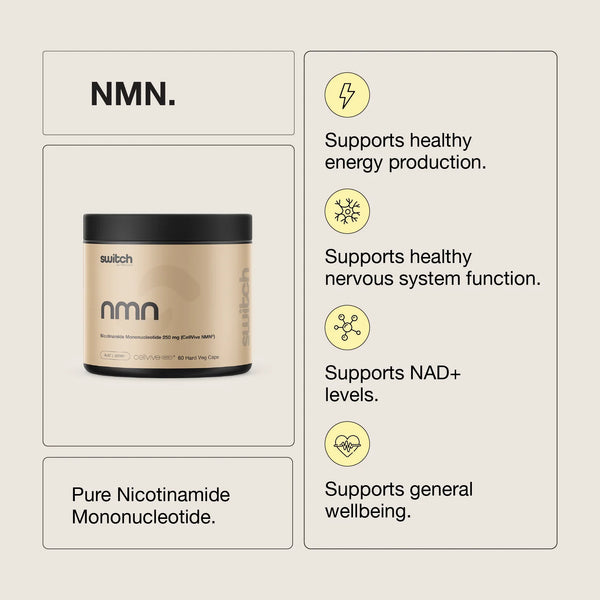 Switch Nutrition NMN CellVive 60 Capsules