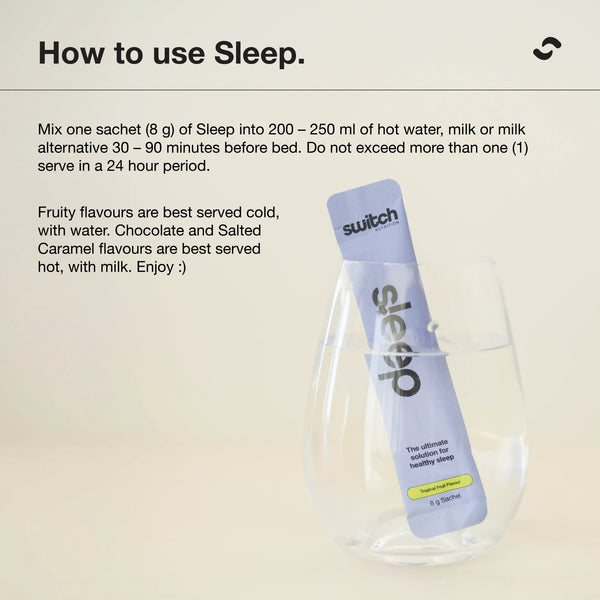 Switch Nutrition Sleep Magnesium Powder 400g 50 Serves Chocolate
