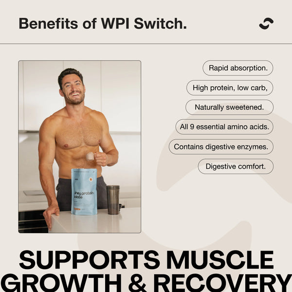 Switch Nutrition WPI Whey Protein Isolate 900g 30 Serves
