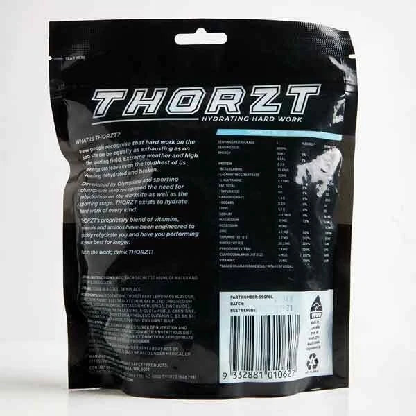 Thorzt 99% Sugar Free Hydration Shots – Blue Lemonade | 50 Sachets